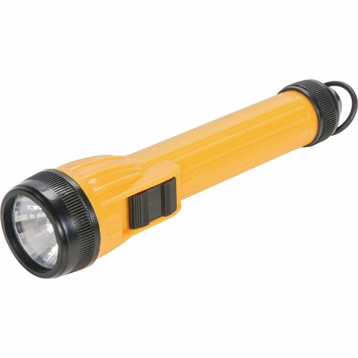 Aurora Tools AFL100 LED Flashlight 28 Lumens Hi-Viz - LED - 28 lm Lumen - 2 x AA - Battery Rechargeable - Battery - Polypropylene, Plastic - Grease Resistant, Chemical Resistant, Shatter Proof, Drop Resistant - Yellow - 1 Each