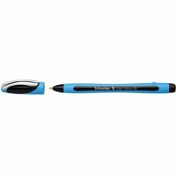Schneider Memo Ballpoint Pen XB - Extra Broad Pen Point - Black Ink - Stainless Steel Tip - Writing, Document - 1 Each