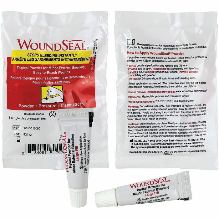 Canadian Red Cross WoundSeal Topical Powder, 2/Pack - For Wound, Cut - 2 / Pack