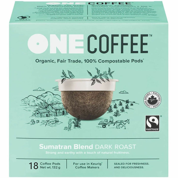 OneCoffee K-Cup Sumatran Blend - K-Cup - Sumatran Blend - 18 / Box