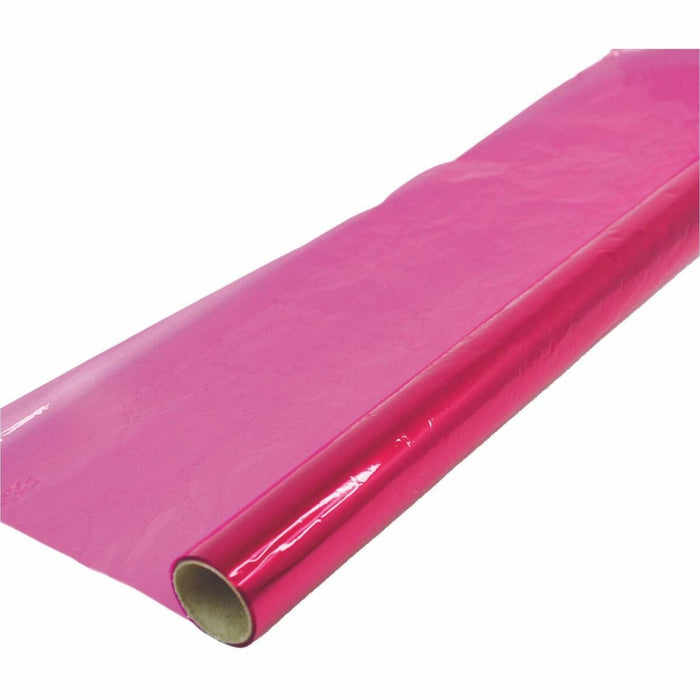 DBLG Import 20" x 12½" Pink Cellophane Rolls - 20" (508 mm) Width x 12.50 ft (3810 mm) Length x 0.8 mil (0 mm) Thickness - Cellophane - Pink - 1 Each