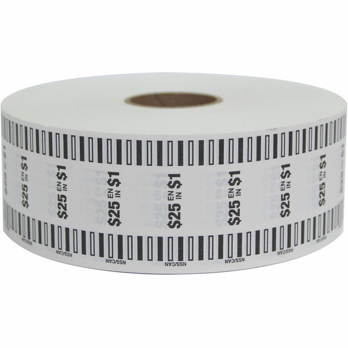 Northern Specialty Supplies Automatic Coin Wrapper Rolls for Canadian Coins - 850 ft (259080 mm) Length$1 Denomination - Kraft Paper - White - 8 / Pack