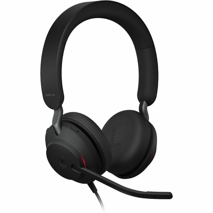 Jabra EVOLVE2 40 SE Wired Headset - Microsoft Teams Certification - Stereo - USB Type A, USB Type C - Wired - 20 Hz to 20 kHz - Over-the-head, On-ear - Binaural - Circumaural - 4.9 ft (1.50 m) Cable - MEMS Technology Microphone - Noise Canceling - Black