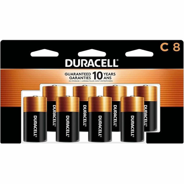 Duracell Coppertop Alkaline C Batteries - For Multipurpose - C - 1.5 V DC - 8 / Pack