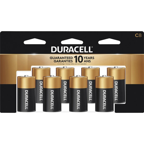 Duracell Coppertop Alkaline C Batteries - For Multipurpose - C - 1.5 V DCsapceShelf Life - 8 / Pack