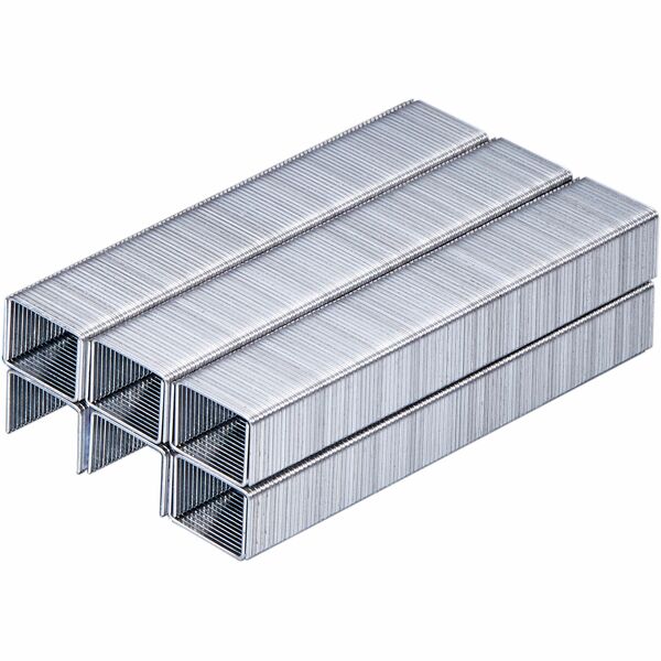 Bostitch 3/8" Heavy Duty Premium Staples - Heavy Duty - 3/8" (9.65 mm) Leg - 1/2" (12.70 mm) Crown - Holds 55 Sheet(s) - Chisel Point - Silver - High Carbon Steel - 3" (76.20 mm) Height x 0.50" (12.70 mm) Width x 0.37" (9.52 mm) Length - 1000 / Box