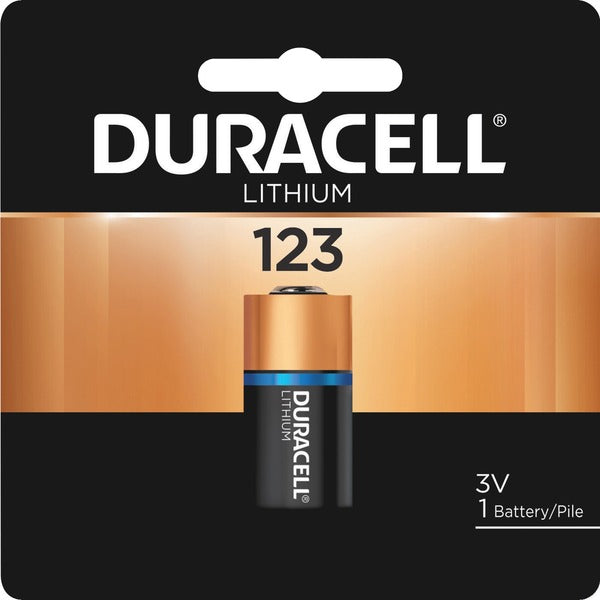 Duracell Lithium Photo 3V Battery - DL123A - For Camera - 3 V DCsapceShelf Life - 1 Each