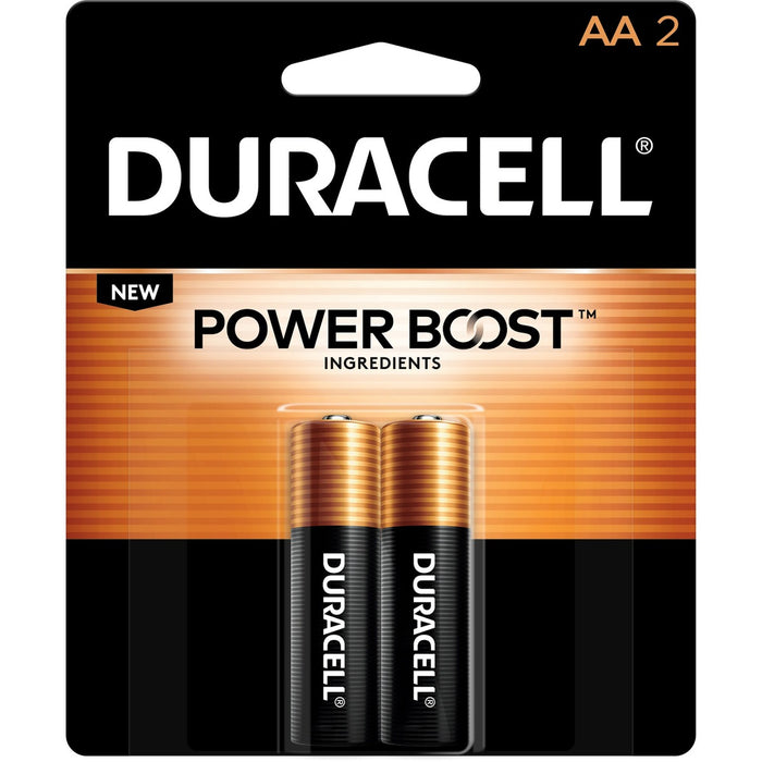 Duracell CopperTop Batteries "AA" - For Multipurpose - AA - 1.5 V DC - 10 Year Shelf Life - 2 / Pack