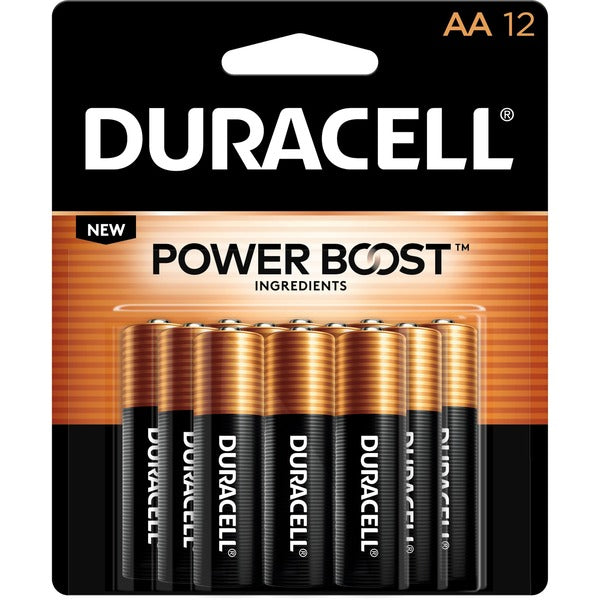 Duracell Coppertop Alkaline AA Batteries - For Multipurpose - AA - 1.5 V DCsapceShelf Life - 12 / Pack