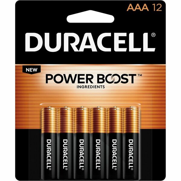 Duracell Coppertop Alkaline AAA Batteries - For Multipurpose - AAA - 1.5 V DCsapceShelf Life - 12 / Pack