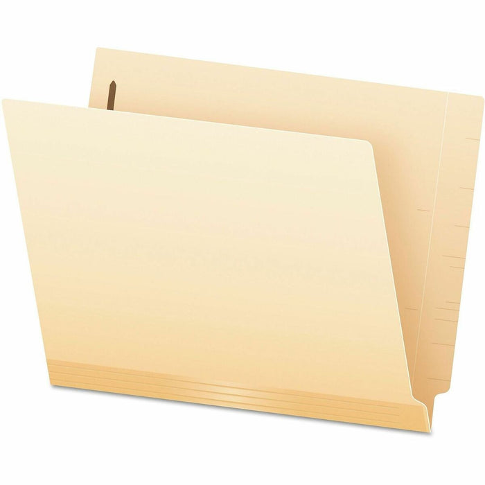 Pendaflex Letter Recycled End Tab File Folder - 8 1/2" (215.90 mm) x 11" (279.40 mm) - 3/4" (19.05 mm) Expansion - 2 Fastener - 2" (50.80 mm) for Folder - 2 Plys - Manila - Laminated, Reinforced - 10% Recycled - 50 / Box