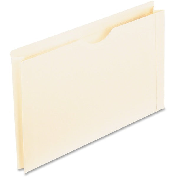 Pendaflex Legal Recycled File Jacket - 8 1/2" (215.90 mm) x 14" (355.60 mm) - 2" (50.80 mm) Expansion - 11 pt. (3.87 mm) - Manila - Manila - Double-ply Reinforced Top - 10% Recycled