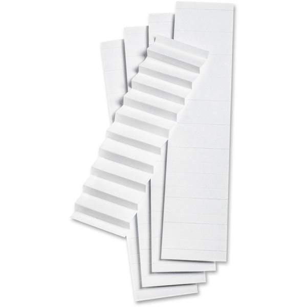 Pendaflex 1/5 Cut White File Folder Label Inserts - 5 Blank Tab(s) - 5 Tab(s)/Set2" Tab Width - White Plastic Tab(s) - Recycled - 100 / Pack