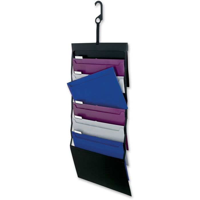 Pendaflex Legal No Expanding File - 8 1/2" (215.90 mm) x 14" (355.60 mm) - 6 Pocket - Polypropylene - Assorted - Water Resistant, Hook - 1 Each