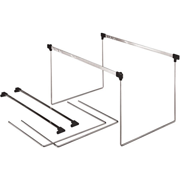 Pendaflex Actionframe Drawer File Frames - Letter - 14" (355.60 mm) to 18" (457.20 mm) Long - Steel - Stainless Steel - 2 / Box