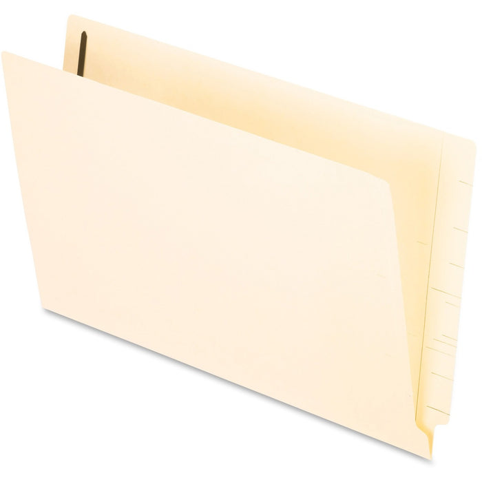 Pendaflex Legal End Tab File Folder - 8 1/2" (215.90 mm) x 14" (355.60 mm) - 3/4" (19.05 mm) Expansion - 2 Fastener(s) - 2" (50.80 mm) for Folder - 11 pt. (3.87 mm) - 2 Plys - Manila - Heavyweight Cover - 50 / Box