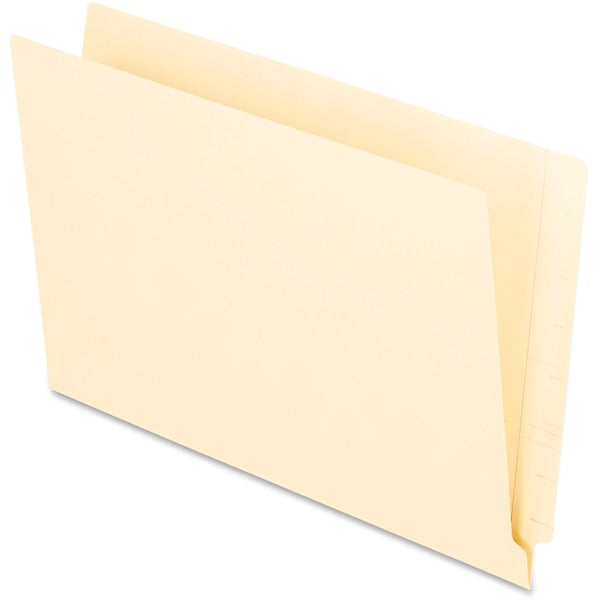 Pendaflex Legal Recycled End Tab File Folder - 8 1/2" (215.90 mm) x 14" (355.60 mm) - 3/4" (19.05 mm) Expansion - 11 pt. (3.87 mm) - 2 Plys - Manila - Heavyweight Cover - 10% Recycled - 100 / Box