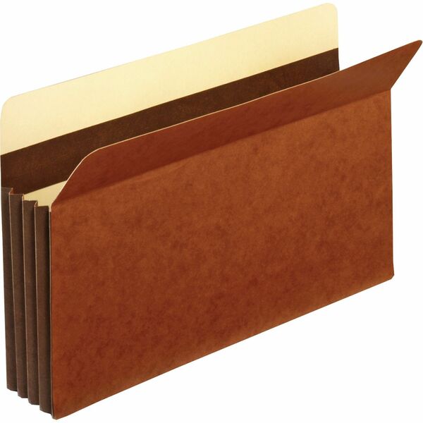 Pendaflex Legal Recycled Expanding File - 8 1/2" (215.90 mm) x 14" (355.60 mm) - 3 1/2" (88.90 mm) Expansion - 24 pt. (8.45 mm) - Tyvek - Brown - Reinforced Gusset, Reinforced Base, Heavy Duty, Tear Resistant, Wear Resistant, Durable - 10% Recycled - 25 /