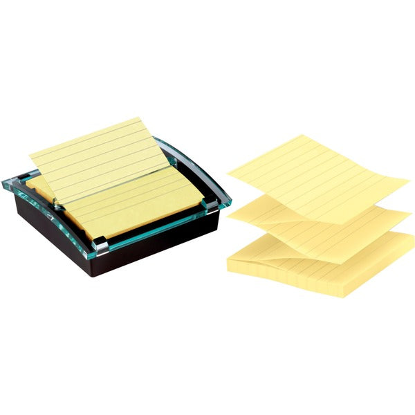 Post-it&reg; Note Dispenser - 4" (101.60 mm) x 4" (101.60 mm) Note - 100 Note Capacity - Clear, Translucent