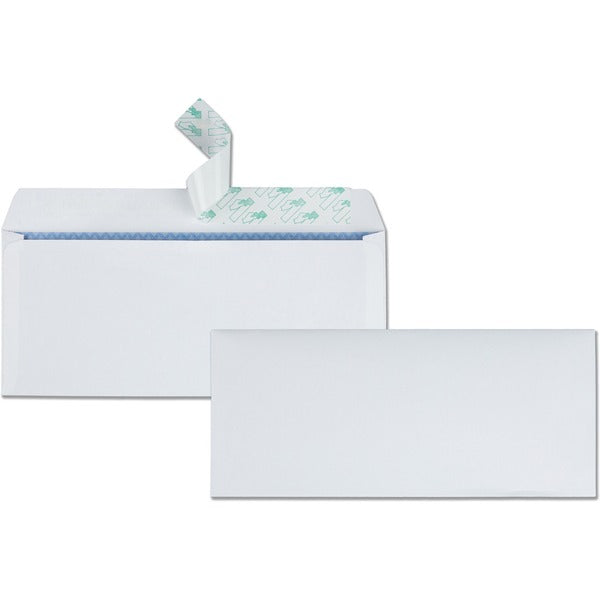 Quality Park Redi-Strip&reg; No. 10 Security Tinted Business Envelopes - Security - #10 - 4 1/8" (104.78 mm) Width x 9 1/2" (241.30 mm) Length - 24 lb (10886.22 g) - Self-sealing - White - Wove - 30 / Box
