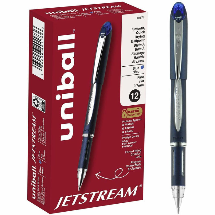 uniball Jetstream Ballpoint Pen - uniball™ Jetstream Ballpoint Pen, Fine Point (0.7mm), Blue