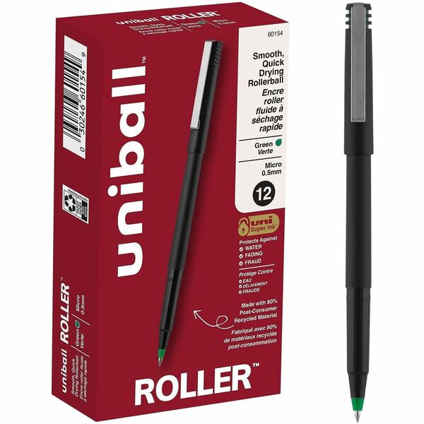 uniball Roller Pen - uniball&#8482; Roller Pen, Micro Point (0.5mm), Green