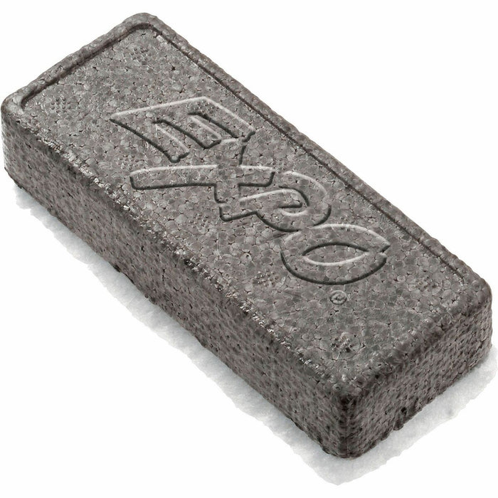 Expo Marker Board Eraser - 1.25" (31.75 mm) Width x 5.13" (130.17 mm) Length - Charcoal Gray - 1 Each