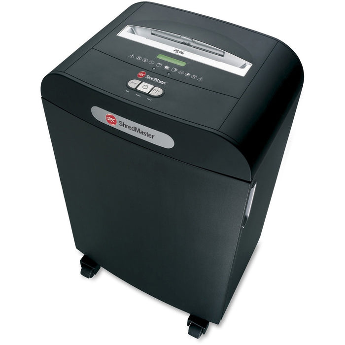 Swingline DS22-13 Shredder - Strip Cut - 22 Per Pass - for shredding Paper, CD, DVD, Credit Card, Paper Clip, Staples - 0.3" Shred Size - P-2 - 4.88 m/min - 10" Throat - 49.21 L Wastebin Capacity - Black