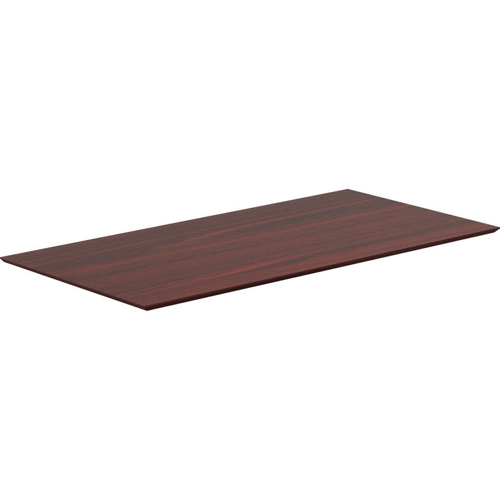 Lorell Electric Height-Adjustable Mahogany Knife Edge Tabletop - For - Table TopLaminated Rectangle, Mahogany Top - Adjustable Height x 60" Table Top Width x 24" Table Top Depth x 1" Table Top Thickness - 1" Height x 59.9" Width x 23.6" Depth - Assembly R