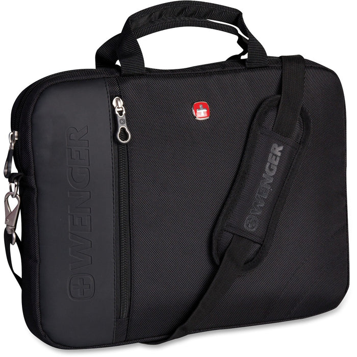 SwissGear Carrying Case (Portfolio) for 13.3" Notebook - Black - Scratch Resistant Interior - Polytex, 1680D Polyester Body - Trolley Strap, Shoulder Strap - 10.75" (273.05 mm) Height x 14" (355.60 mm) Width x 1.50" (38.10 mm) Depth - 1 Each