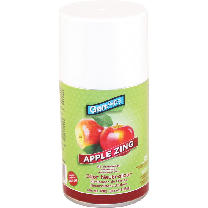 Impact Dispenser Air Freshener Spray - Aerosol - 169901.08 L - 189.27 mL - Apple Zing - 30 Day - 1 Each - Odor Neutralizer, Residue-free