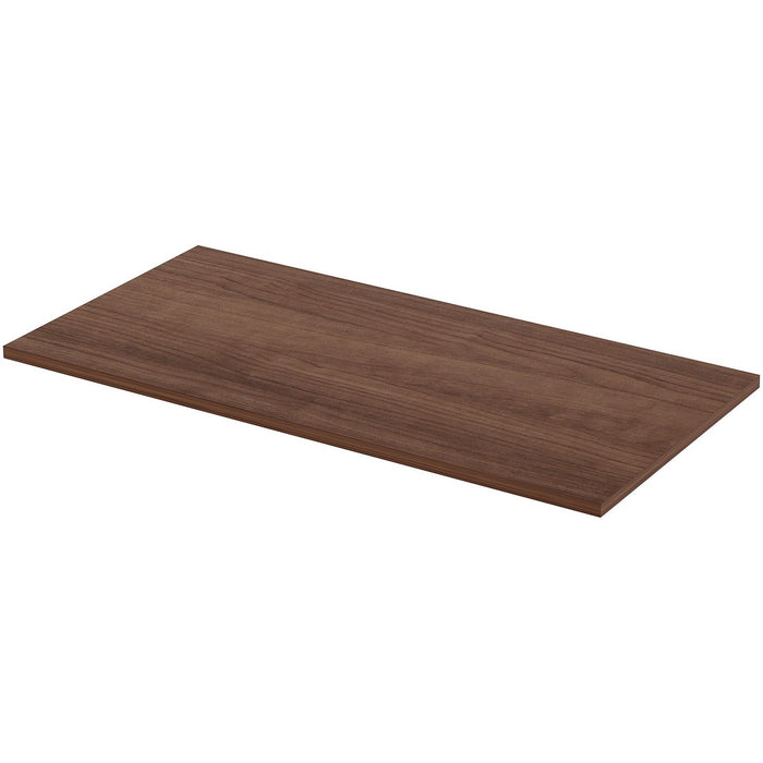 Lorell Relevance Series Tabletop - For - Table TopWalnut Rectangle, Laminated Top - 48" Table Top Length x 24" Table Top Width x 1" Table Top Thickness - Assembly Required - 1 Each