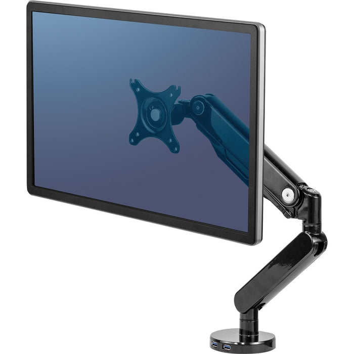 Fellowes Platinum Series Single Monitor Arm - 1 Display(s) Supported - 30" Screen Support - 9.07 kg Load Capacity - 1 Each