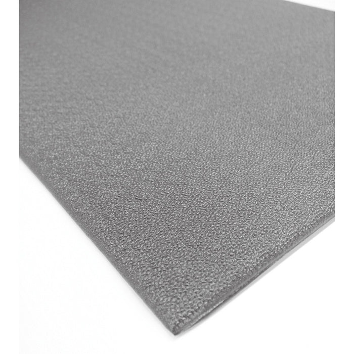 Floortex&reg; Easy Foot Anti-Fatigue Mat - Cashier's Station, Warehouse, Packaging Station - 0.370" (9.40 mm) Thickness - PVC Sponge, Foam - Gray - 1Each