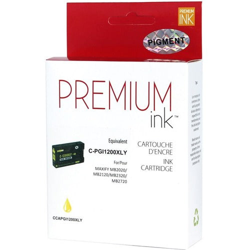 Premium Ink Inkjet Ink Cartridge - Alternative for Canon PGI500XLY - Yellow - 1 Each - 900 Pages