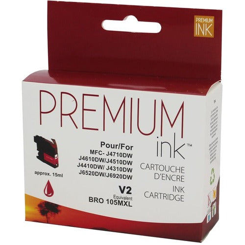 Premium Ink Inkjet Ink Cartridge - Alternative for Brother LC105MS - Magenta - 1 Each - 500 Pages