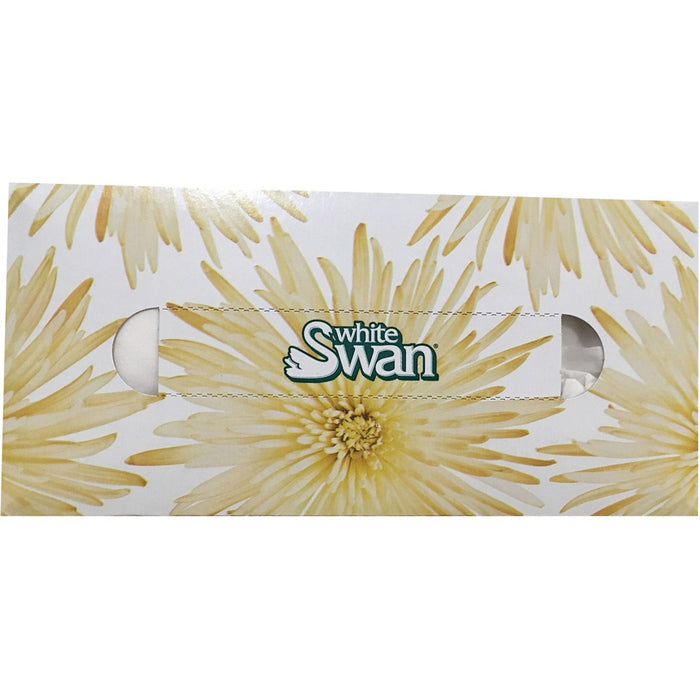 WHITE SWAN&reg; 2-Ply Facial Tissue - 2 Ply - White - For Face - 100 - 30 / Box