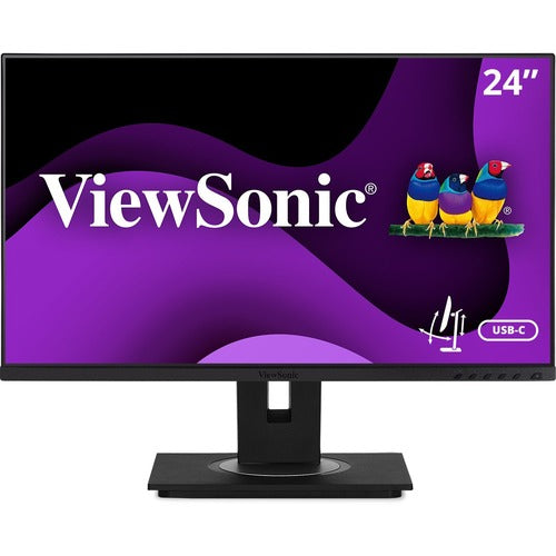 Viewsonic 24" Display, IPS Panel, 1920 x 1080 Resolution - 23.8" Viewable - In-plane Switching (IPS) Technology - LED Backlight - 1920 x 1080 - 16.7 Million Colors - 250 cd/m² - 5 ms GTG - 75 Hz Refresh Rate - HDMI - DisplayPort - USB Hub
