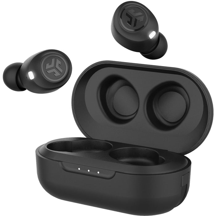 JLab JBuds Air True Wireless Earbuds - Stereo - True Wireless - Bluetooth - 30 ft - 32 Ohm - 20 Hz - 20 kHz - Earbud - Binaural - In-ear - MEMS Technology Microphone - Black