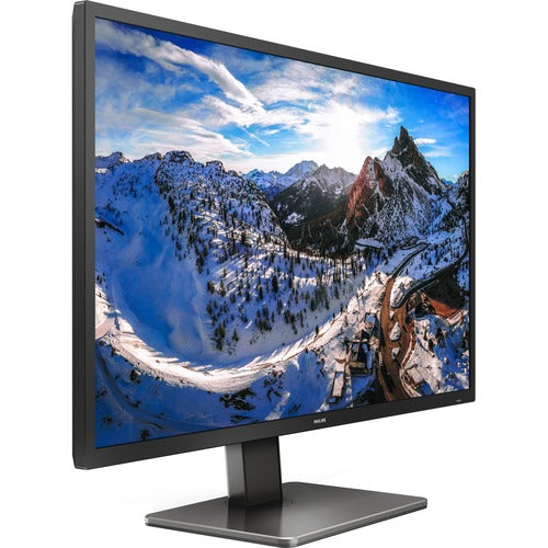 Philips Brilliance 439P1 43" Class 4K UHD LCD Monitor - 16:9 - Textured Black - 42.5" Viewable - Vertical Alignment (VA) - WLED Backlight - 3840 x 2160 - 1.07 Billion Colors - Adaptive Sync - 400 cd/m² - 4 ms - 60 Hz Refresh Rate - HDMI - DisplayPort