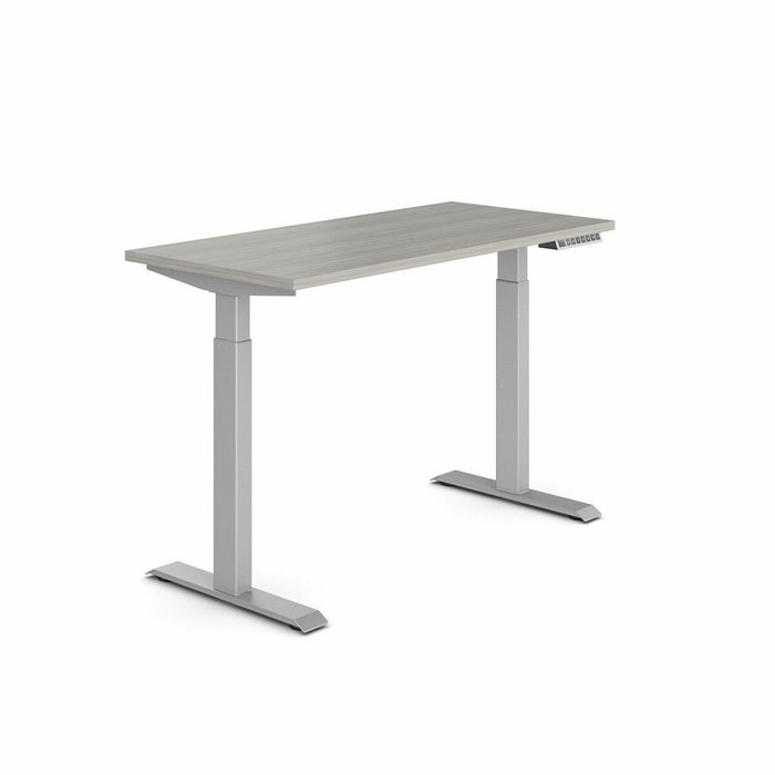 Global Ionic Table Desk - For - Table TopRectangle Top - Noce Grigio