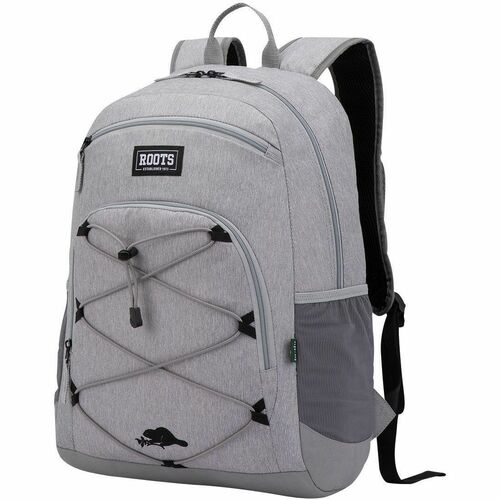 Roots Carrying Case (Backpack) for 15.6" Notebook - Gray - Mesh, Elastic Body - Shoulder Strap - 1 Pack